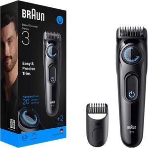 Braun Barttrimmer Series 3, BT3500, 20 Schnittstufen, mit Kammaufsatz