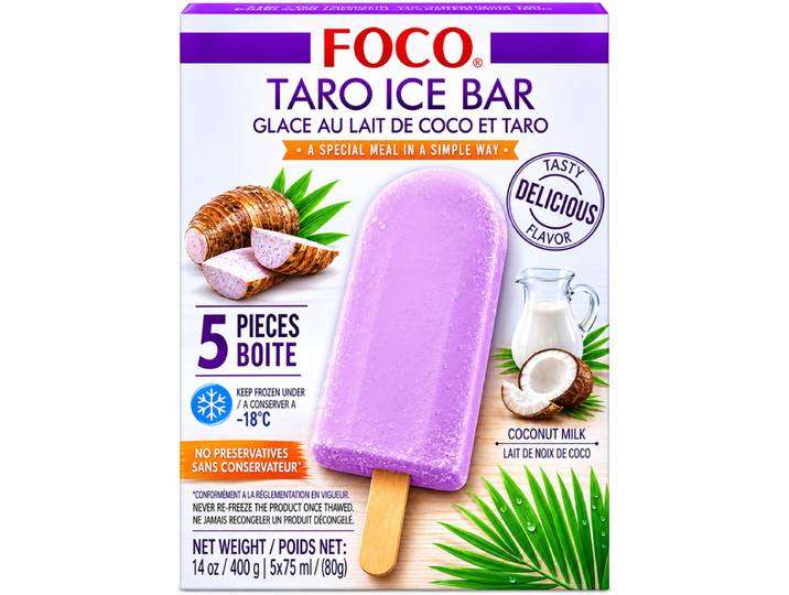 FOCO Bâtonnet de glace au taro 5 x 80 g