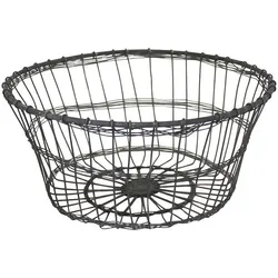 Krasilnikoff Bistro Draht Korb, Ø 23, Höhe 10 cm, Rund