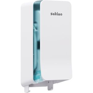 Satino Toilettenpapierspender Hyginity, 333422, JT3, aus Kunststoff, für 2 Mini Jumbo Rollen, weiß