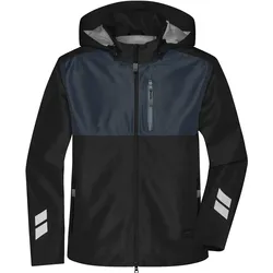 Hardshell Regenjacke "JN1814" - XS - black/carbon