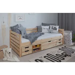 TiCAA Sofabett Naomi inkl. Funktionsschubkästen, 90x200