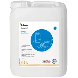 Dr. Deppe 601334 Spray Off 5 L Flächendesinfektion Viruzid wirksam, VAH-/IHO- gelistet und gebrauchsfertig