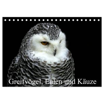 Greifvögel, Eulen und Käuze (Tischkalender 2027 DIN A5 quer), CALVENDO Monatskalender