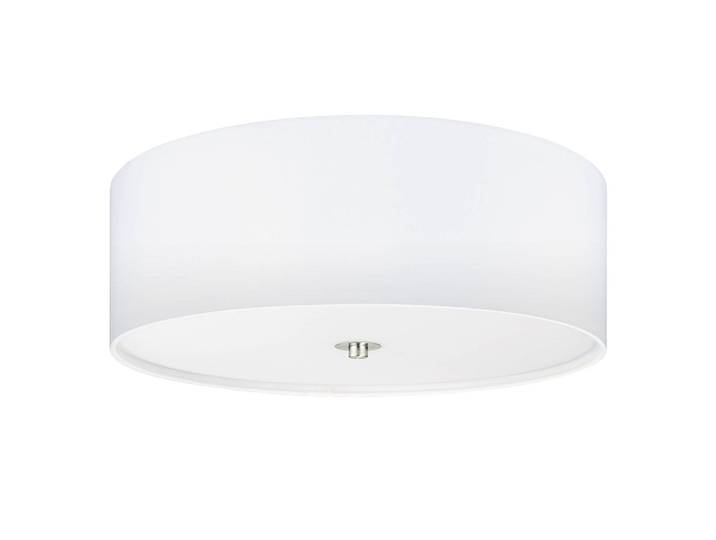 Plafonnier Ø 48cm Blanc/Blanc Tissu E27