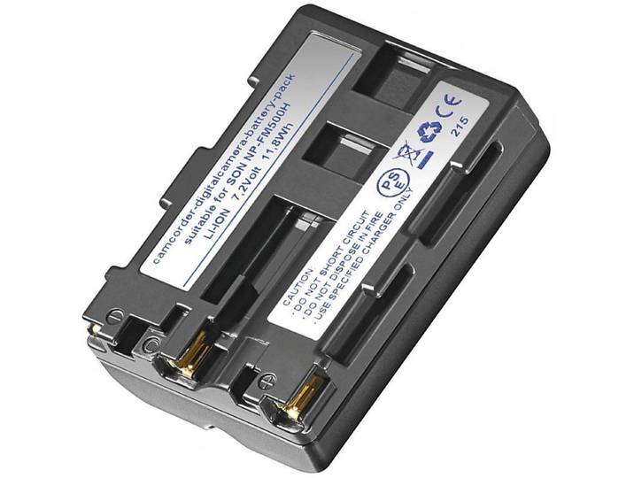 AccuCell NP-FM500H - Li-ion batterij - 1650mAh - zwart
