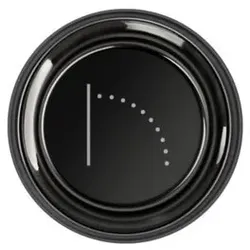 Gessi Venti20 Bedientaste-Abdeckung Schwall, Deckenmontage, SP03293706, Farbe: Metall Schwarz PVD