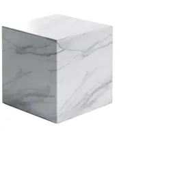 Steinberg Serie 541 Beistelltisch, Light Marble, SOLIDSurface, 400x400mm, 541700052