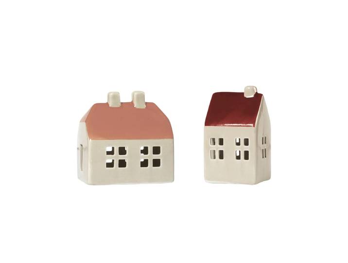 Broste Copenhagen - Bo Christbaumschmuck, nut brown / smoked paprika (2er-Set)