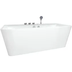 AcquaVapore freistehende Badewanne Wanne Acryl F05 170x80cm mit Komfort-Armatur