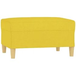 vidaXL Fußhocker Hellgelb 70x55x41 cm Stoff