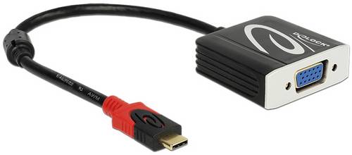 Delock USB 2.0 Adapter [1x USB-C Stecker - 1x VGA-Buchse] 62994 0.2m