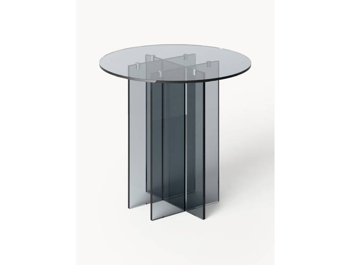Runder Esstisch Anouk aus Glas, in verschiedenen Größen
