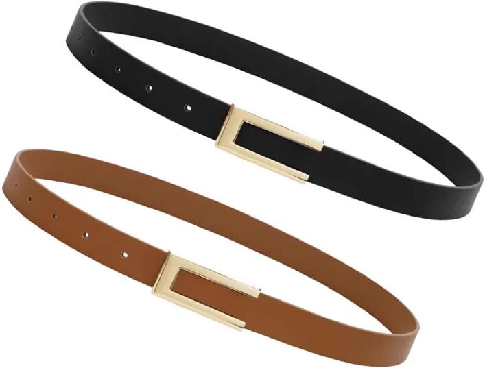 INF Schmale Ledergürtel für Damen Model 1 Modell 4