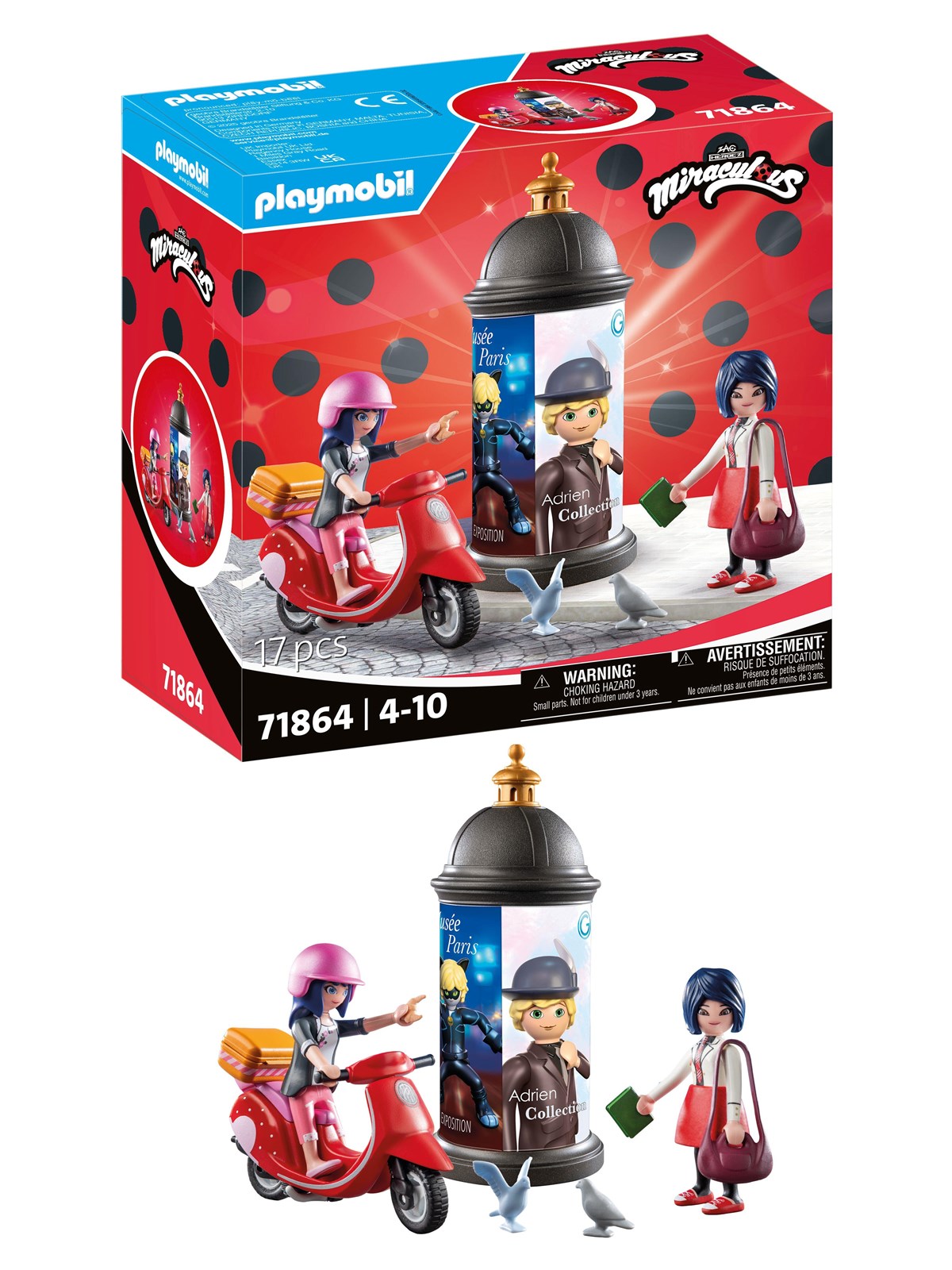 Playmobil Wunderbar - Miraculous Scooter Ride in Paris - 71864