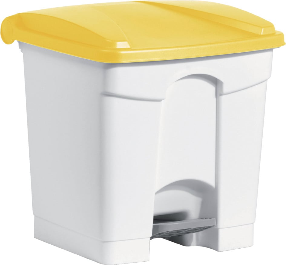 Helit Vuilnisbak 30 liter wit/wit