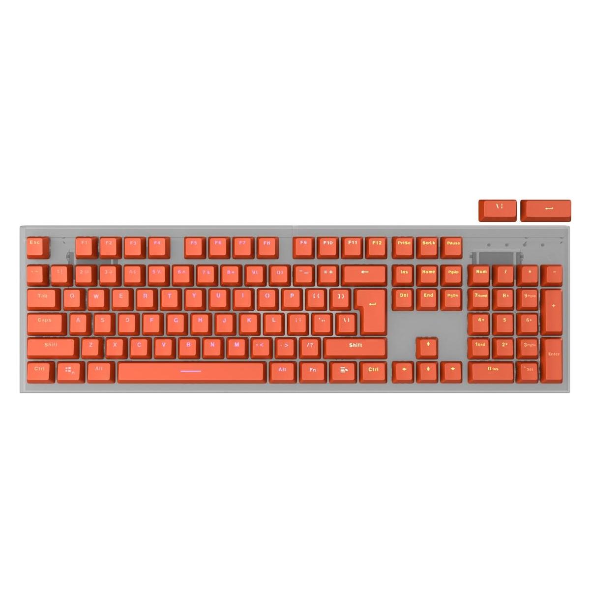 Genesis NAG-2006 Lead 300 Keycaps, US, Orange (NAG-2006)