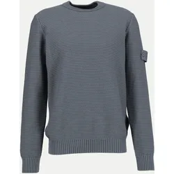 Strick Pullover Blau M