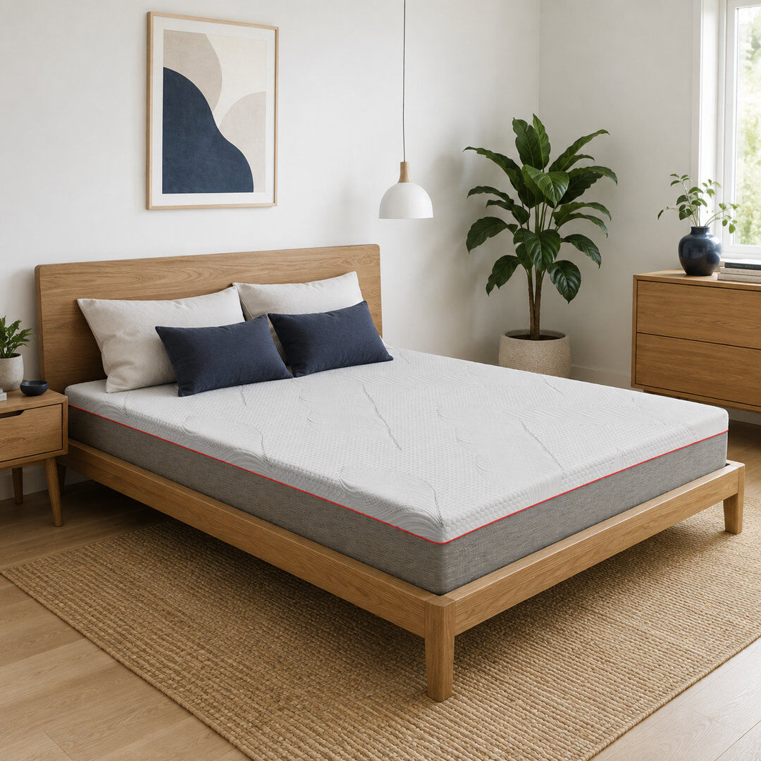 Viscotherapy Fusion Graphite 25cm Hybrid Pocket Sprung Memory Foam Mattress Small Double (4')