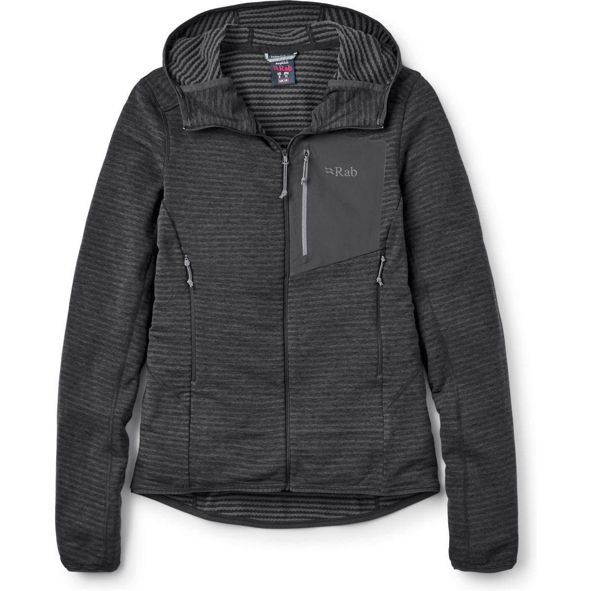 Rab Ascendor Light Hoody Wmns black (BLK) 12 QFG-59-BLK-12