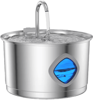 Inspire Picks Stainless Steel Automatic Cat Water Fountain Cat Water Fountain With Filter For Cats & Dogs 2.8l Model A