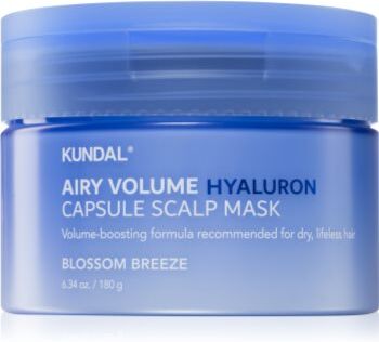 KUNDAL Airy Volume Hyaluron Capsule Scalp Mask cuidado de couro cabeludo para dar volume ao cabelo 180 g. Airy Volume Hyaluron Capsule Scalp Mask