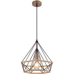 Hängeleuchte Hängelampe Esszimmerlampe Hanfseil Schwarz Metall H 150 cm