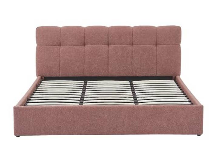 Vente-unique - Doppelbett mit Lattenrost - 180 x 200 cm - Terracotta - MAZIRI