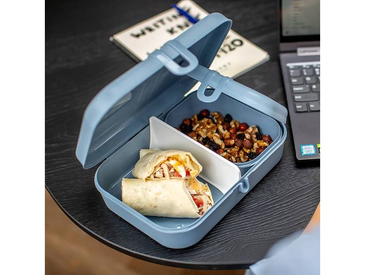 Lunchbox Pascal L 17 x 6 x 23cm Blau/Blau