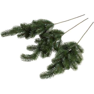 Kunstzweig BOTANIC-HAUS "Tannenzweig Nisse", grün, B:16cm H:60cm T:12cm Ø:16cm, Kunststoff, Kunstpflanzen, Kunstzweig