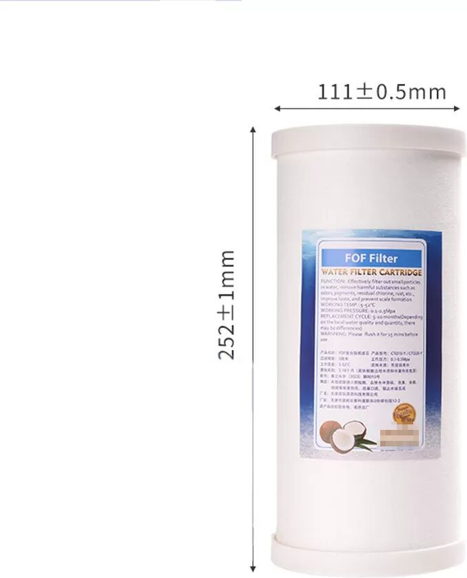 INF 10-Zoll Big Blue Komposit-Filterkartusche mit Kalkinhibitor für die Hauswasserfiltration