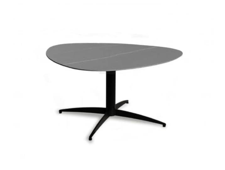 M2 Kollektion Tokio 2 – Couchtisch 75x40x75cm gesinterter Stein, hellgrau marmoriert