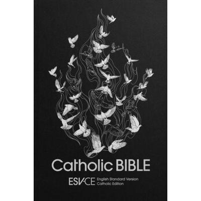 ESV-CE Catholic Bible, Black Hardback, Silver Foiled Dove, British Liturgical Bible, Silver Ribbon Marker, ESV-CE, Hardback, Standard size, Gebundene