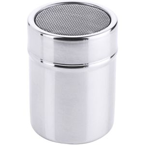Contacto Zuckerstreuer 1430/004, mit Netz, für Puderzucker, aus Edelstahl, 150 ml