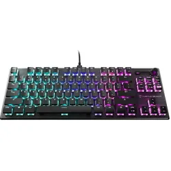 Turtle Beach Vulcan TKL AIMO Linear US Black (US, Kabelgebunden), Tastatur, Schwarz