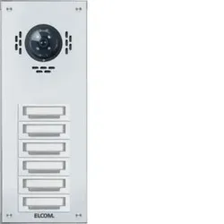 Elcom 5406740BTC TAP-6/1 Aussenstation für Kamera-Türlautsprecher 6/1 AP weiß STABILA