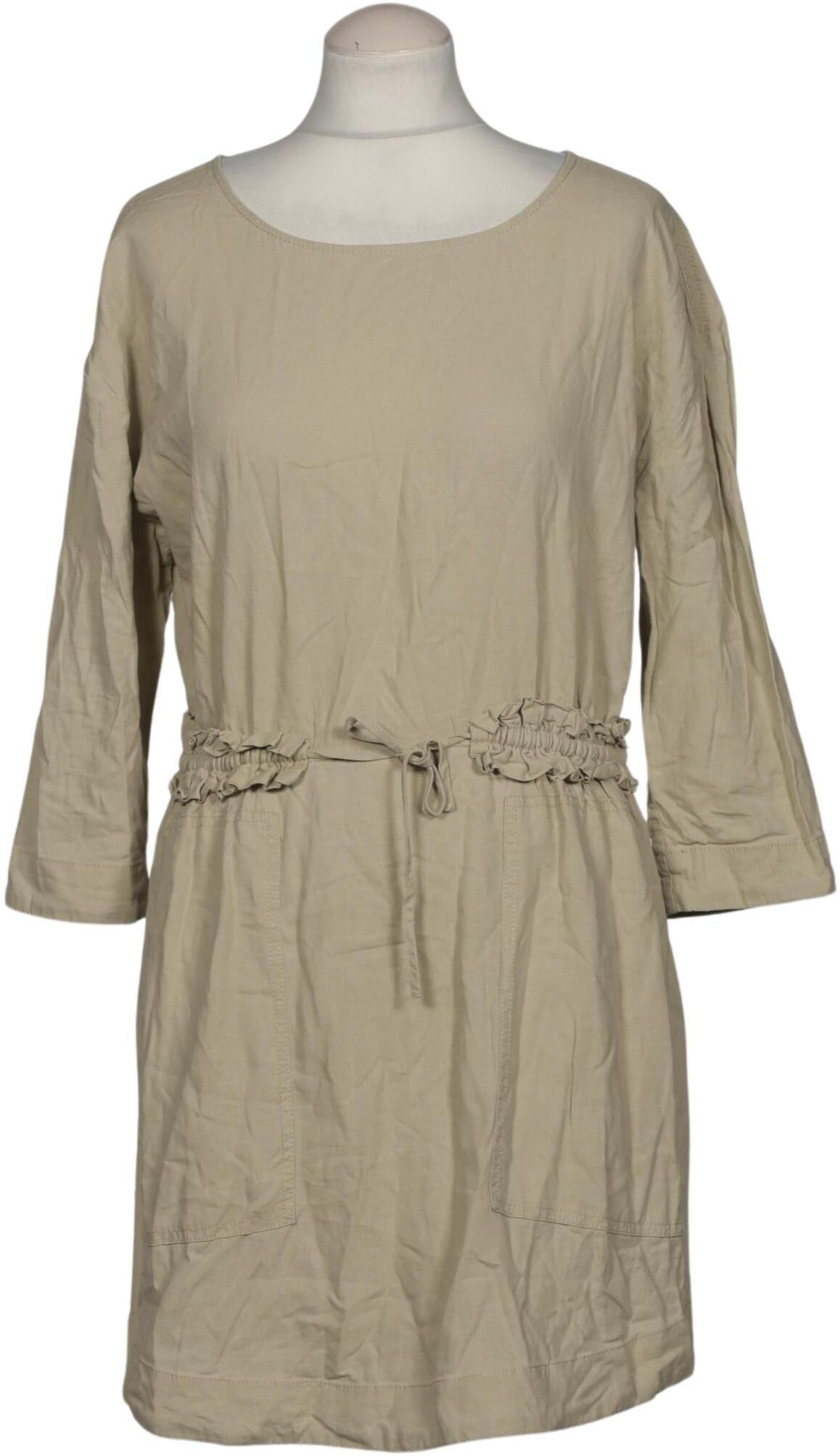 Pepe Jeans Damen Kleid, Beige, Gr. M, Leinen / Viskose - Second Hand