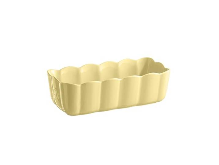 Emile Henry Moule à Cake Madeleine – Céramique Haute Résistance – Cuisson Homogène – Coloris Jaune Vanille – Fabriqué en France