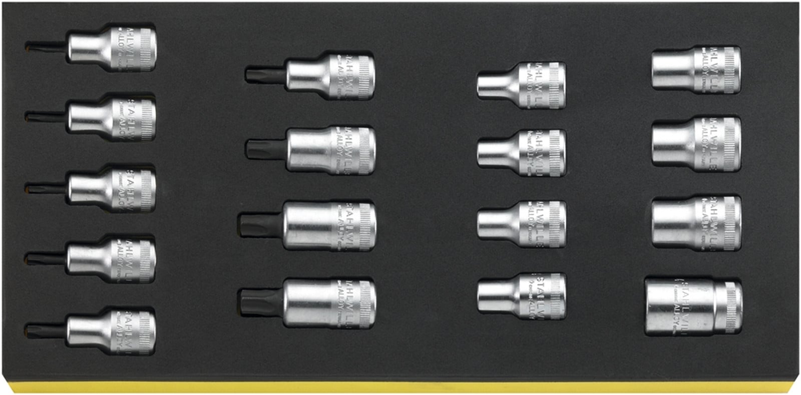 Stahlwille TCS-inzetstukken set 1/2" met inzetstukken TCS 50TX, 54TX en 17