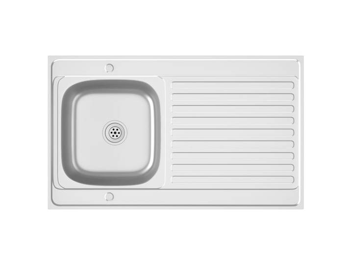 vidaXL Evier avec égouttoir Set argenté 1000x600x155 mm acier inoxydable