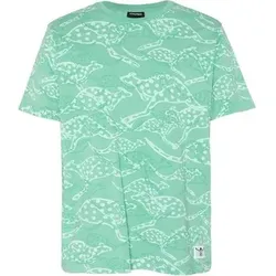 CHIEMSEE T-Shirt mit Allover Känguru Print, Größe M in Grün 165721