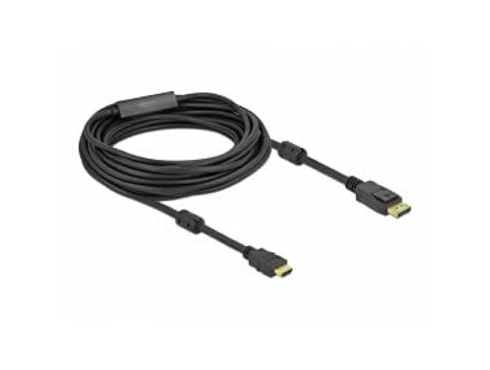 Delock Actieve DisplayPort 1.2 naar HDMI-kabel 4K 60 Hz 10 m