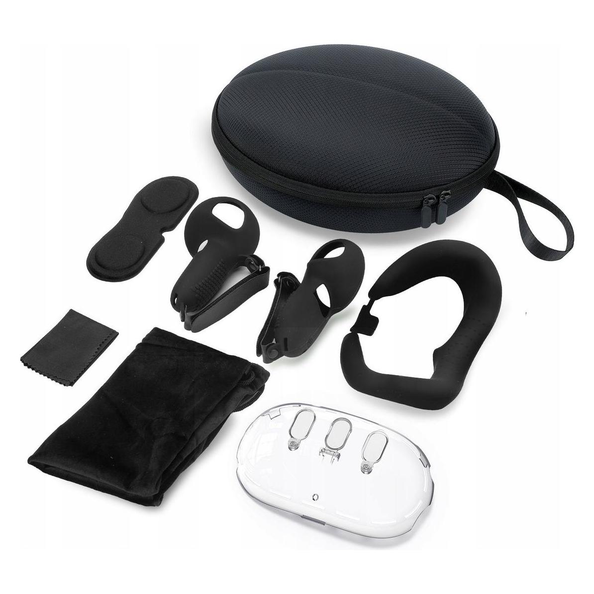 JYS Zestaw 7w1 Futerał Akcesoria Osłona Etui Do Gogli Okularów Vr Meta Quest 3 / Jys-mq016 (47135667)