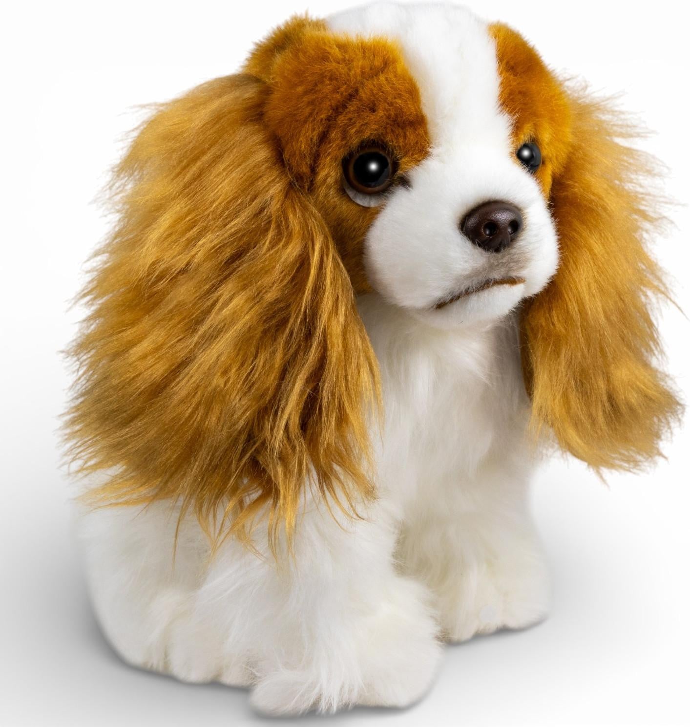 Carl Dick Charles Spaniel pluche knuffel, zittend, 25 cm