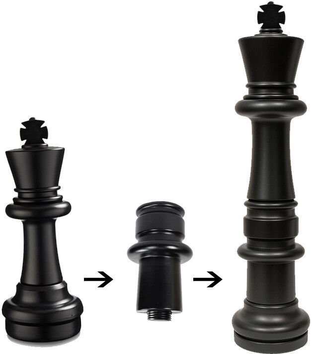 Uber Games Extension Noire de 30cm à l'unité - Echecs géants
