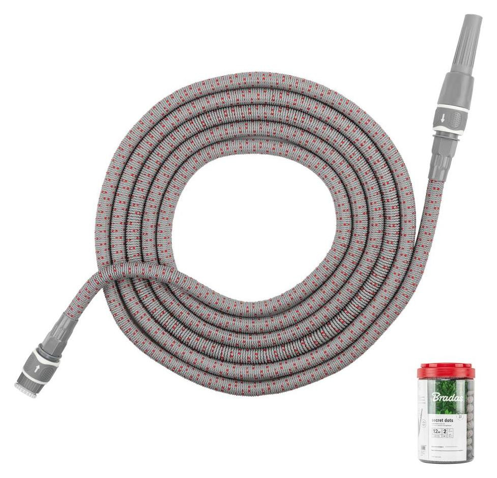 Bradas Flexibele tuinslang Secret Dots, 12 meter, inclusief accessoires