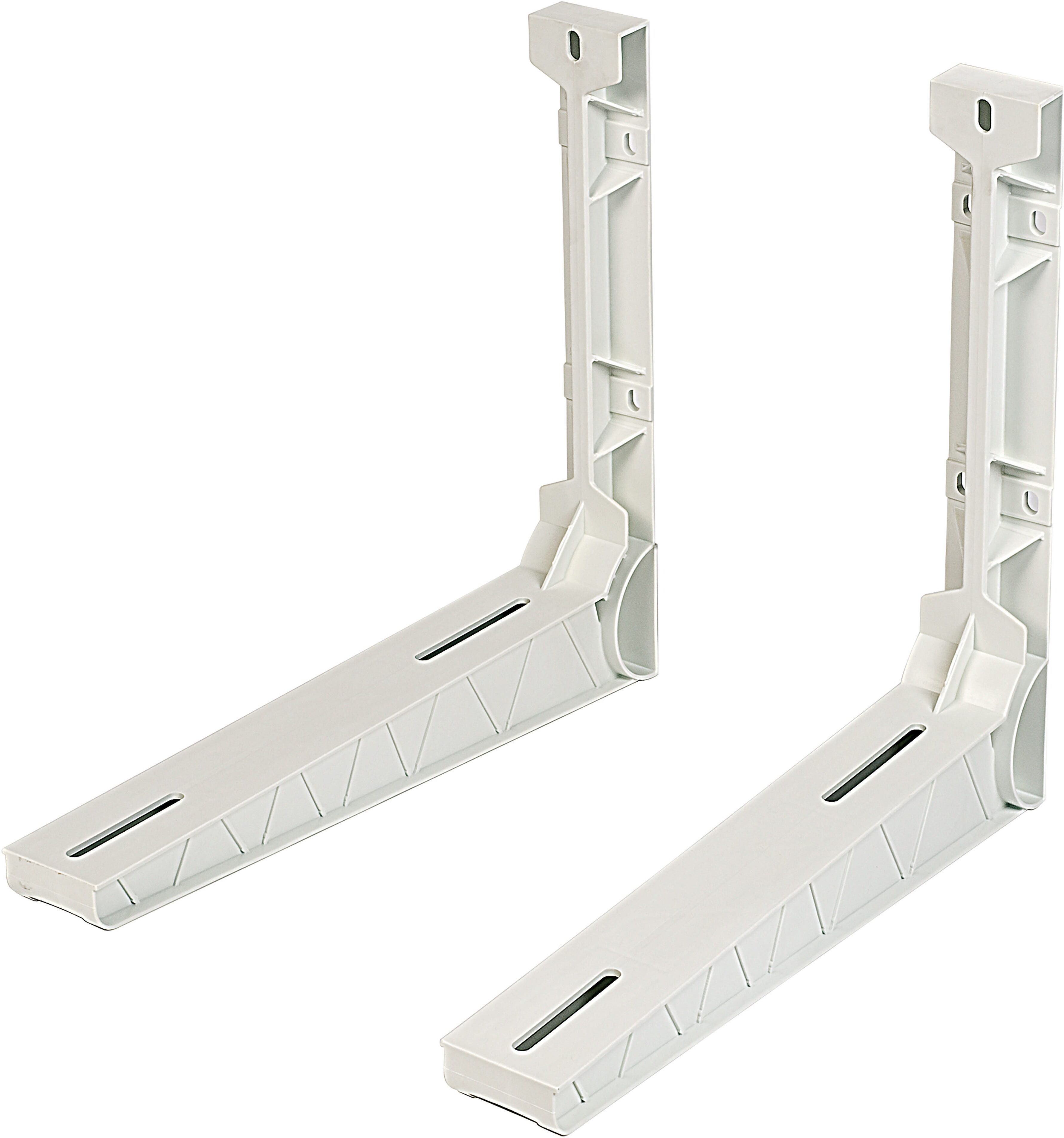 Tecnomat COPPIA DI STAFFE IN POLIAMMIDE MOTORE CLIMA PORTATA 110 kg RESISTENTE ALLA CORROSIONE
