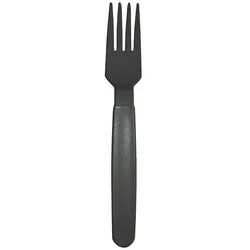 MONOUSO - Mehrweg Durable Gabel aus PP Mineral Anthrazit 18,5cm (6 Stück)
