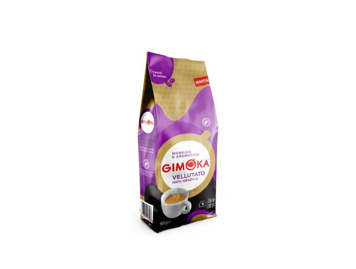 GIMOKA Coffee Beans VELLUTATO 100% ARABICA RAINFOREST 500 g