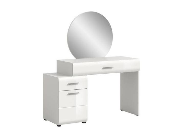 [en.casa] Coiffeuse avec miroir blanc